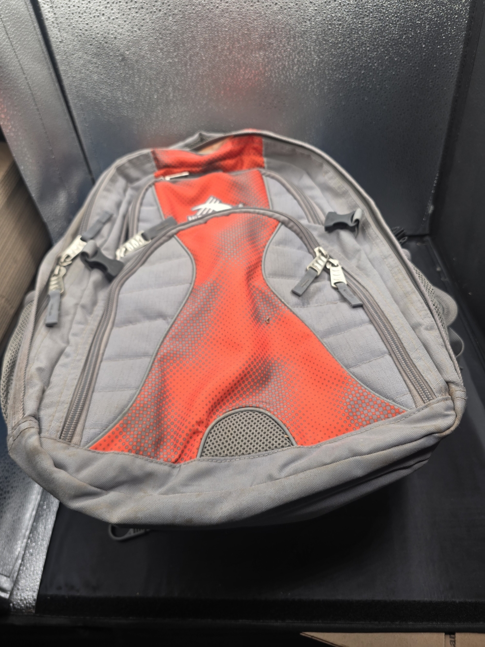 High Sierra Gray and Red‎ Performance Backpack